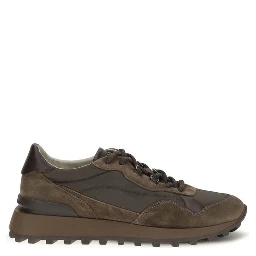 Brown Calf Leather Bos Taurus Athletic Sneakers