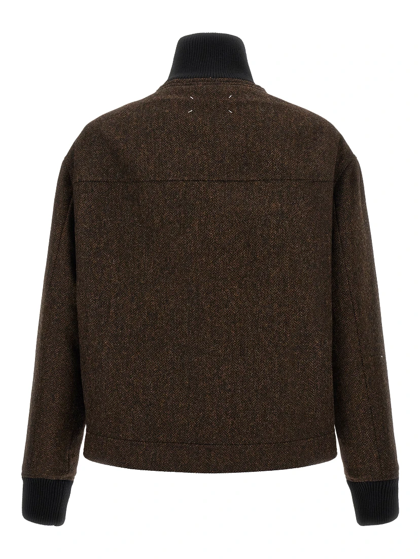 Brown Wool Bomber