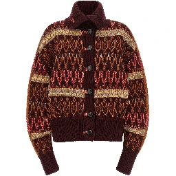 Bordeaux Wool Cardigan