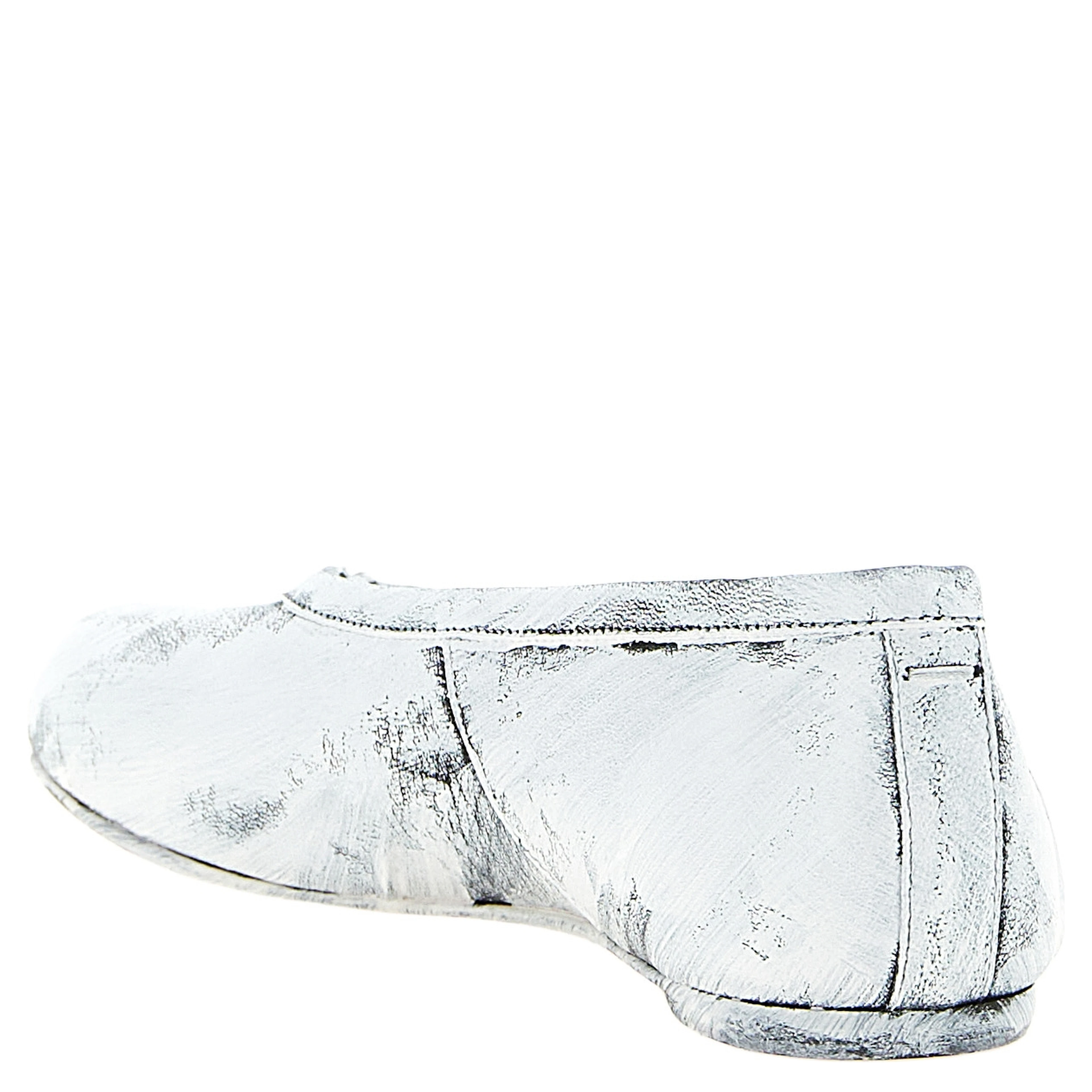 White Lambskin Ballet Flats