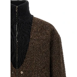 Brown Wool Bomber