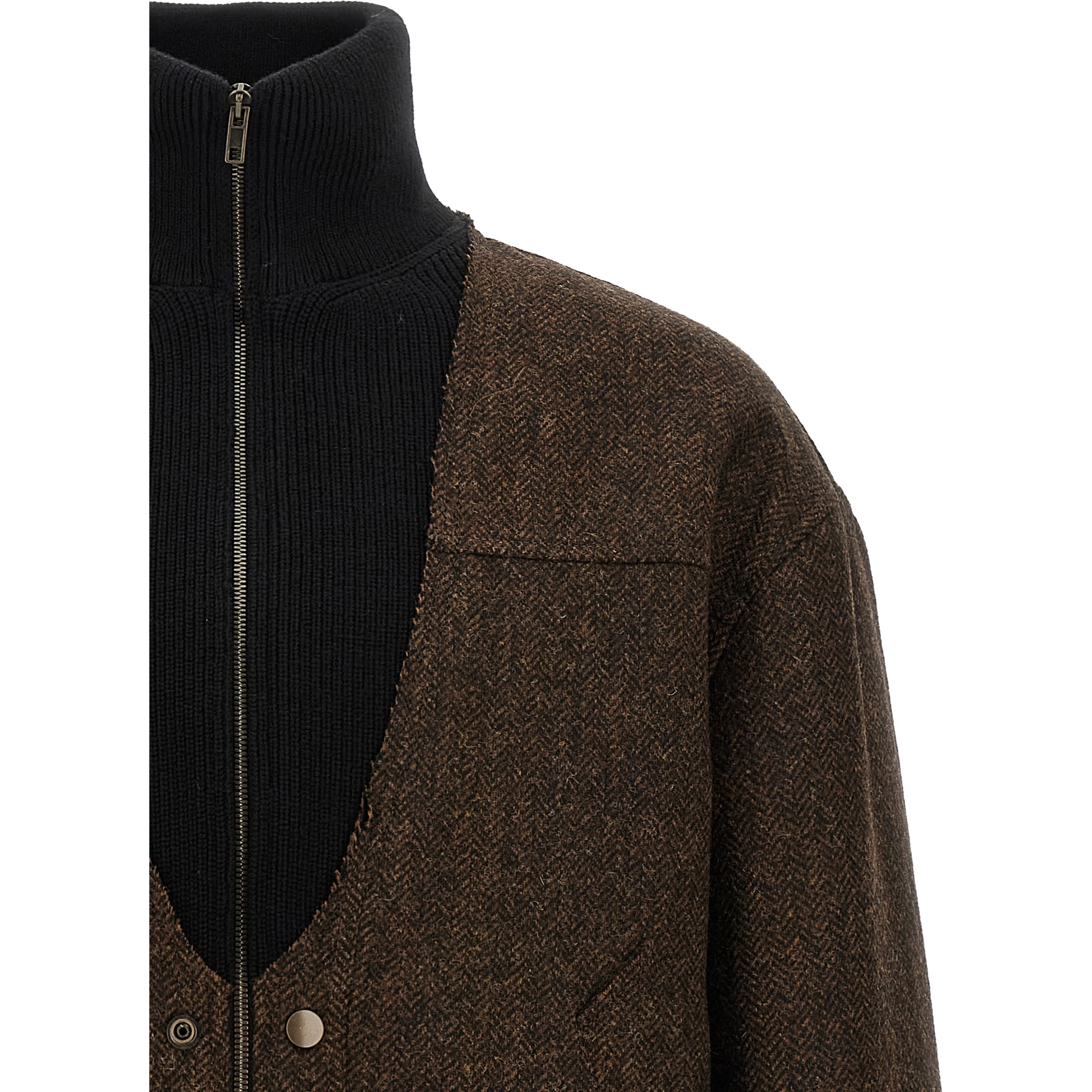 Brown Wool Bomber