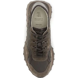 Brown Calf Leather Bos Taurus Athletic Sneakers