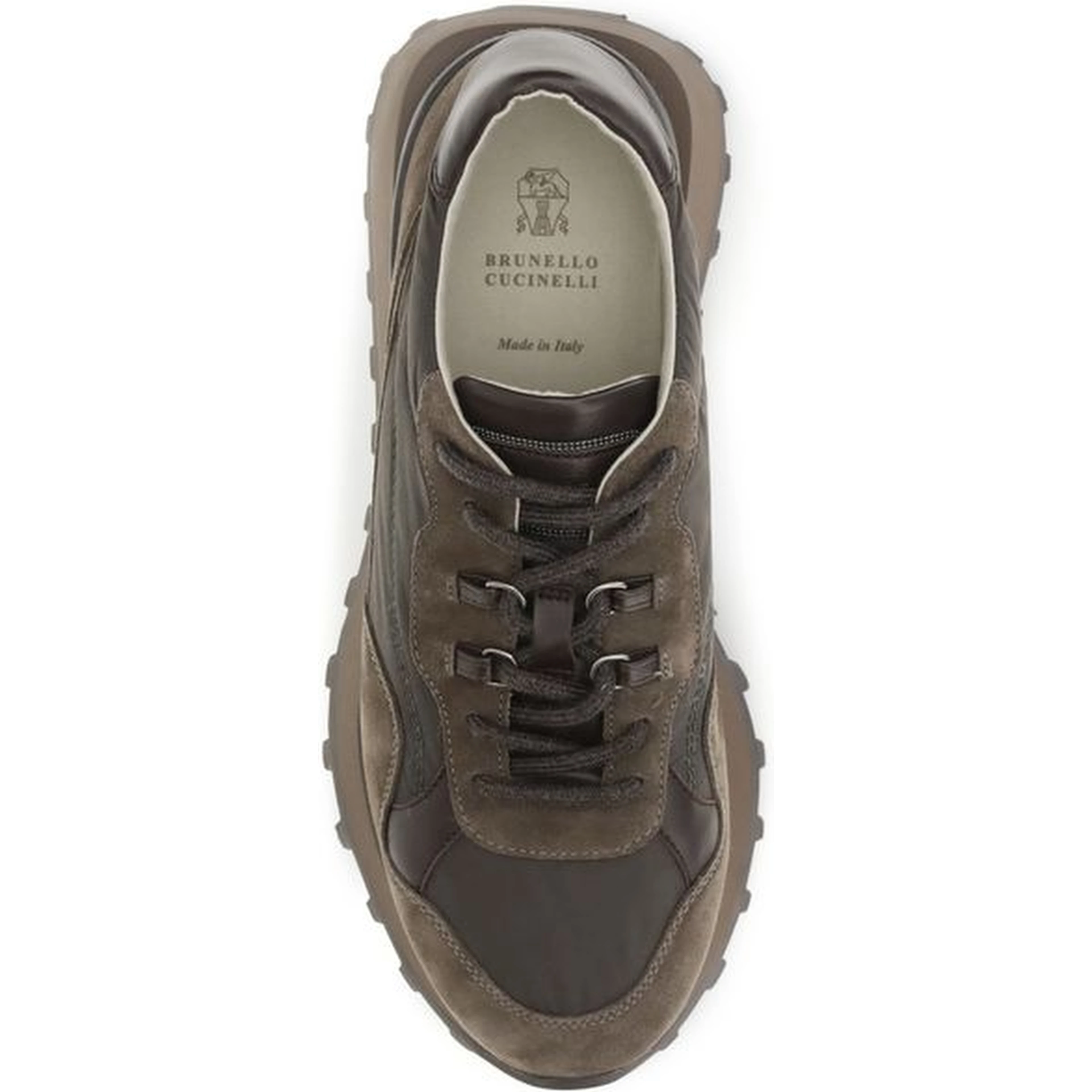 Brown Calf Leather Bos Taurus Athletic Sneakers