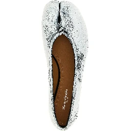 White Lambskin Ballet Flats