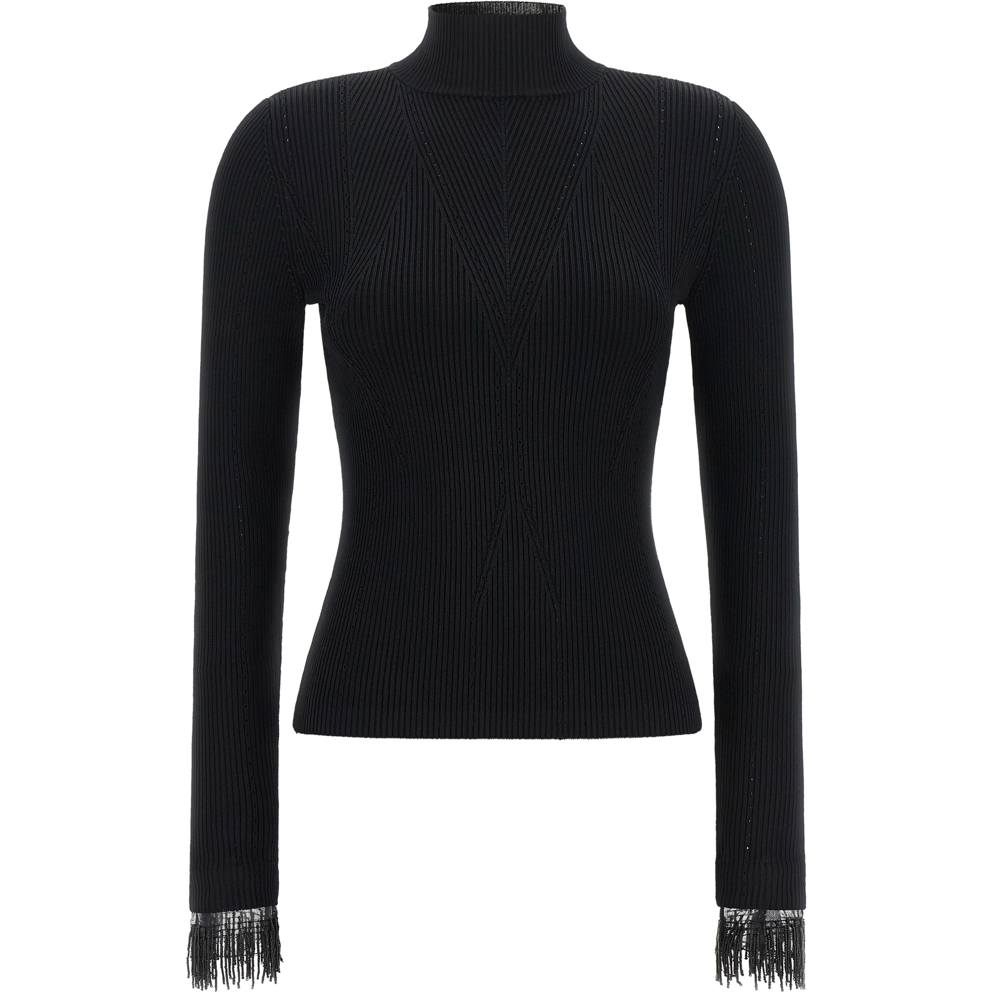Black Viscose Cardigan