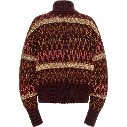 Bordeaux Wool Cardigan
