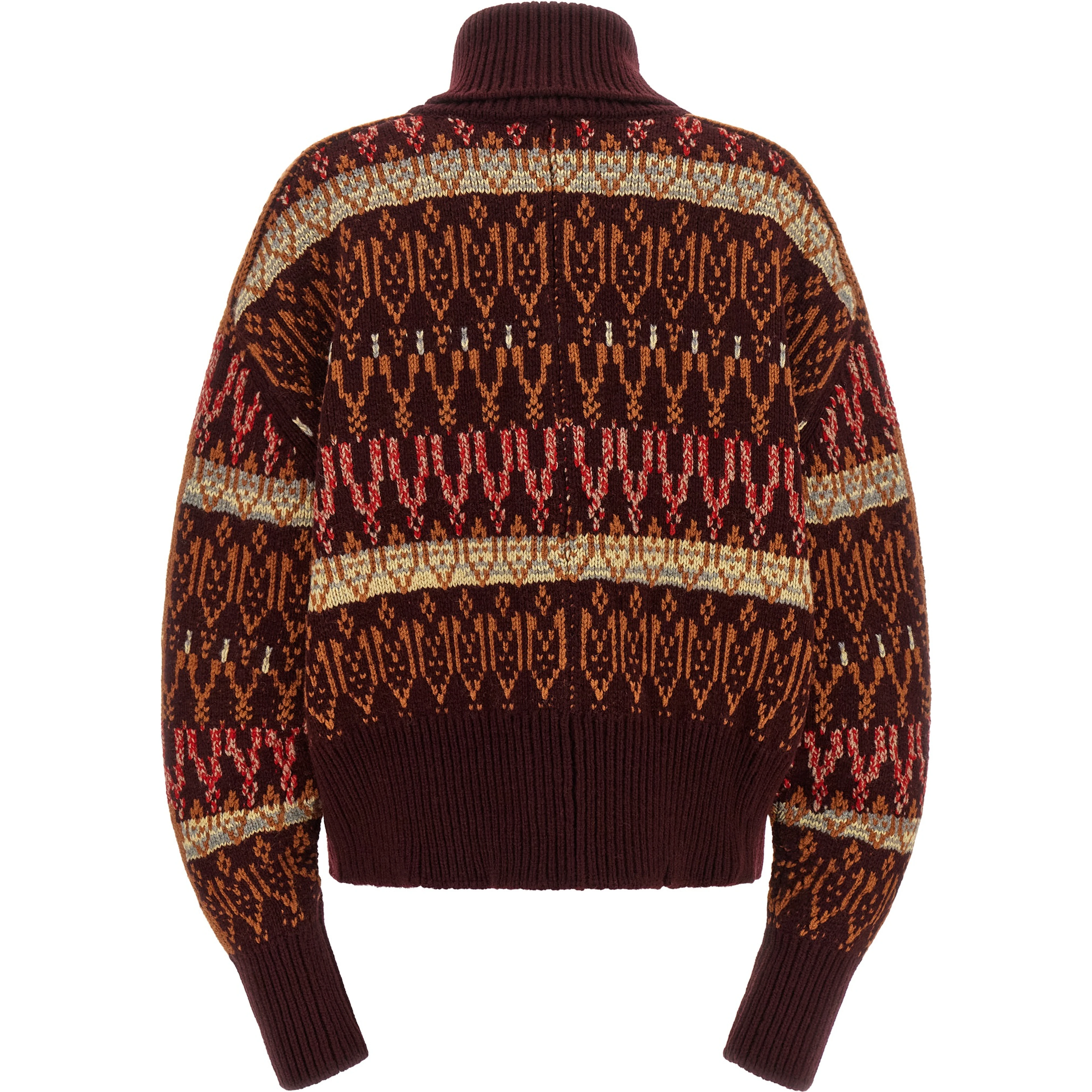 Bordeaux Wool Cardigan
