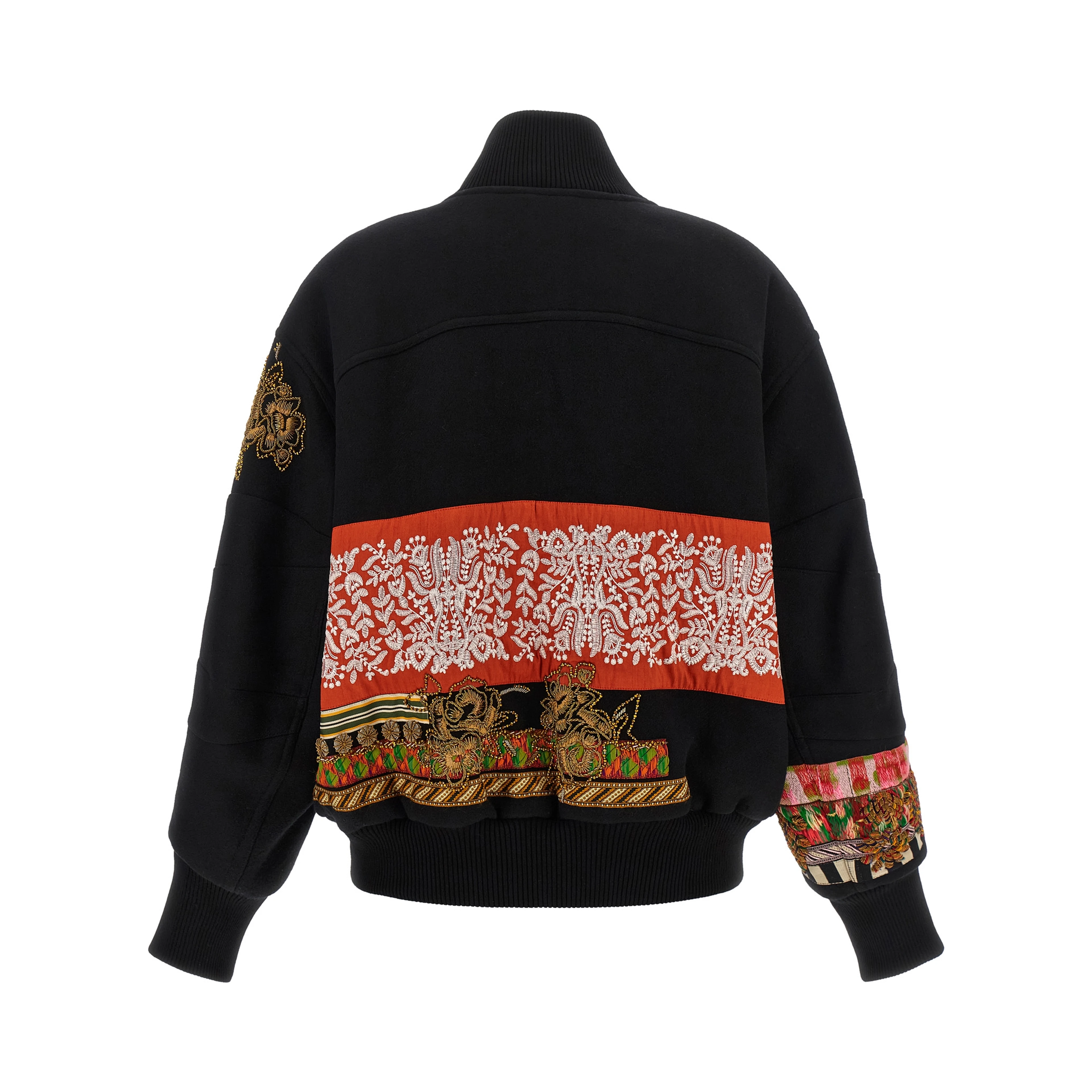 Multicolor Wool Bomber