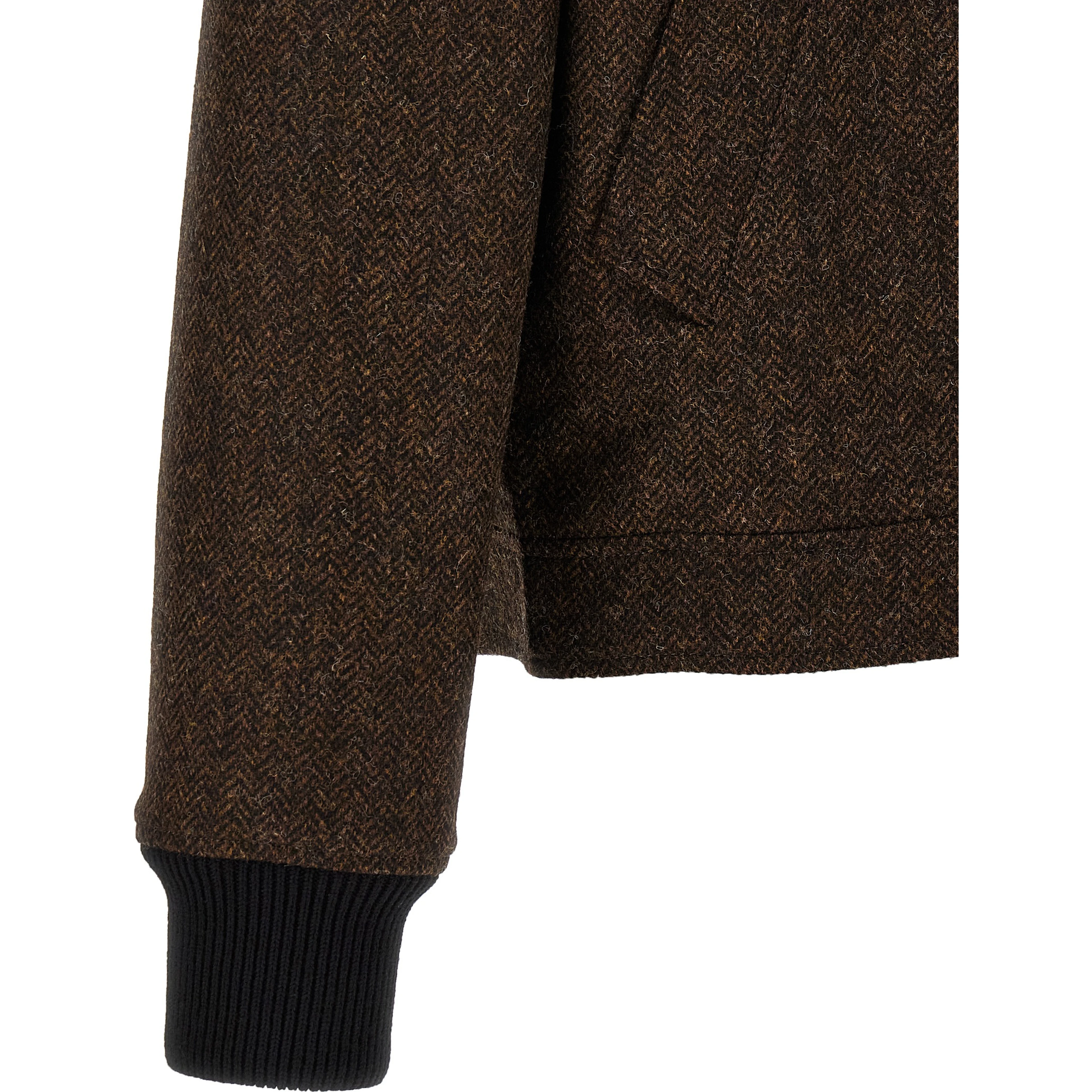 Brown Wool Bomber