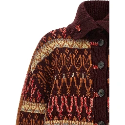 Bordeaux Wool Cardigan