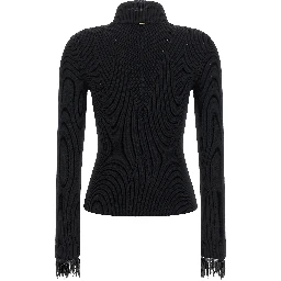 Black Viscose Cardigan
