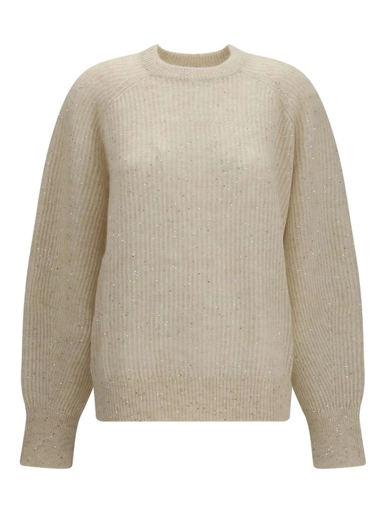 Beige Mohair Sweatshirt