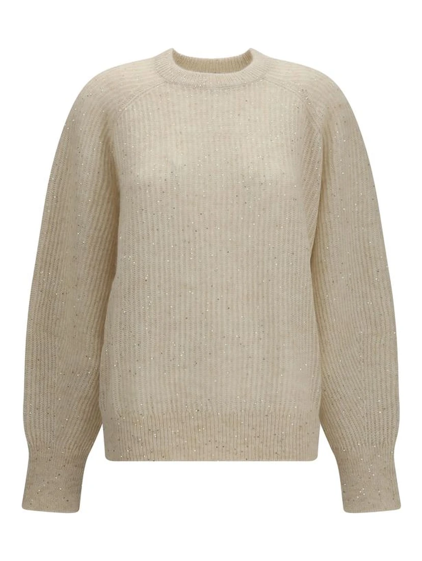 Beige Mohair Sweatshirt