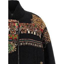 Multicolor Wool Bomber