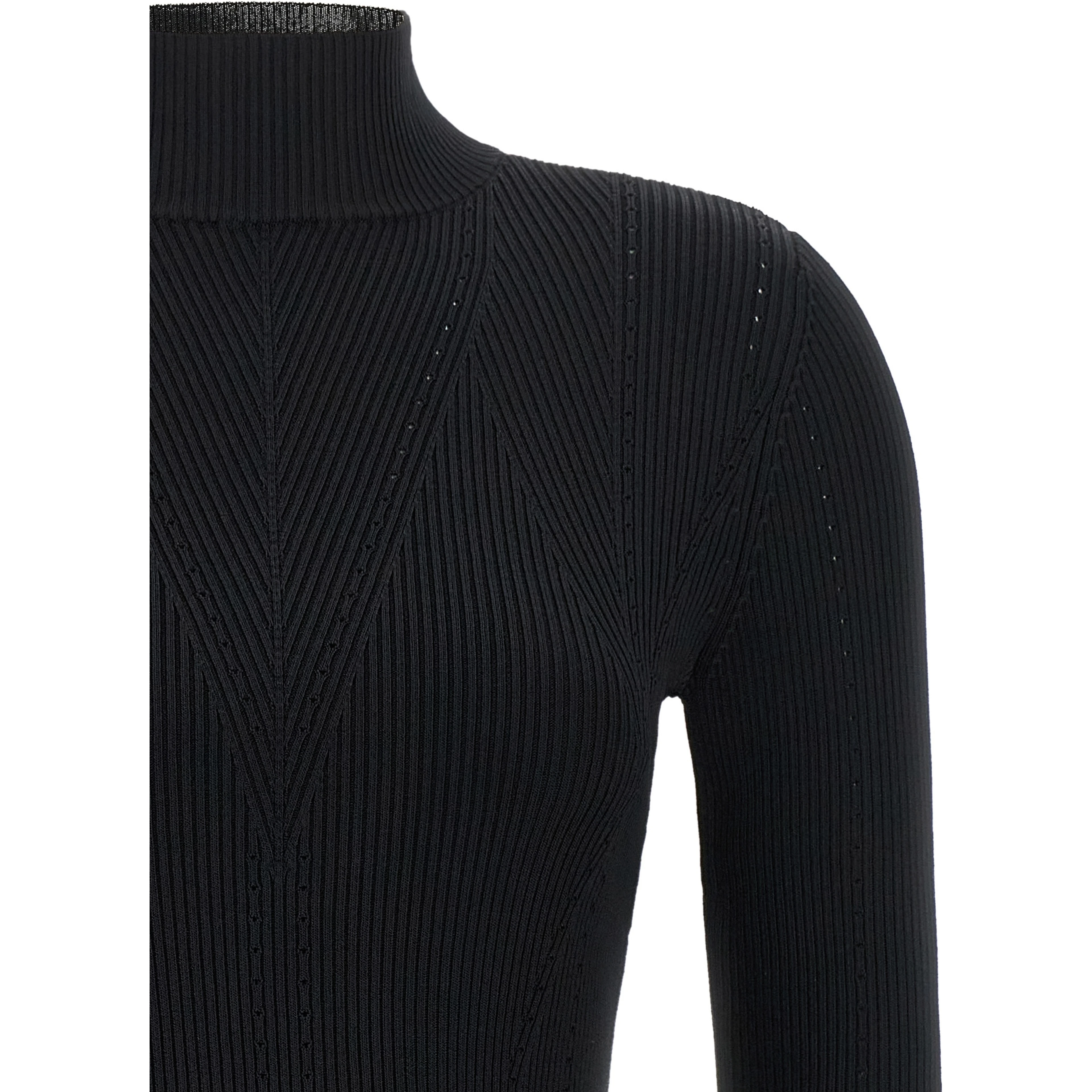 Black Viscose Cardigan