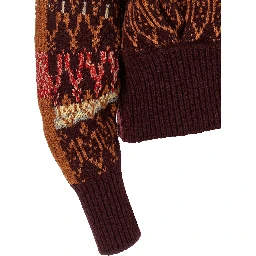 Bordeaux Wool Cardigan