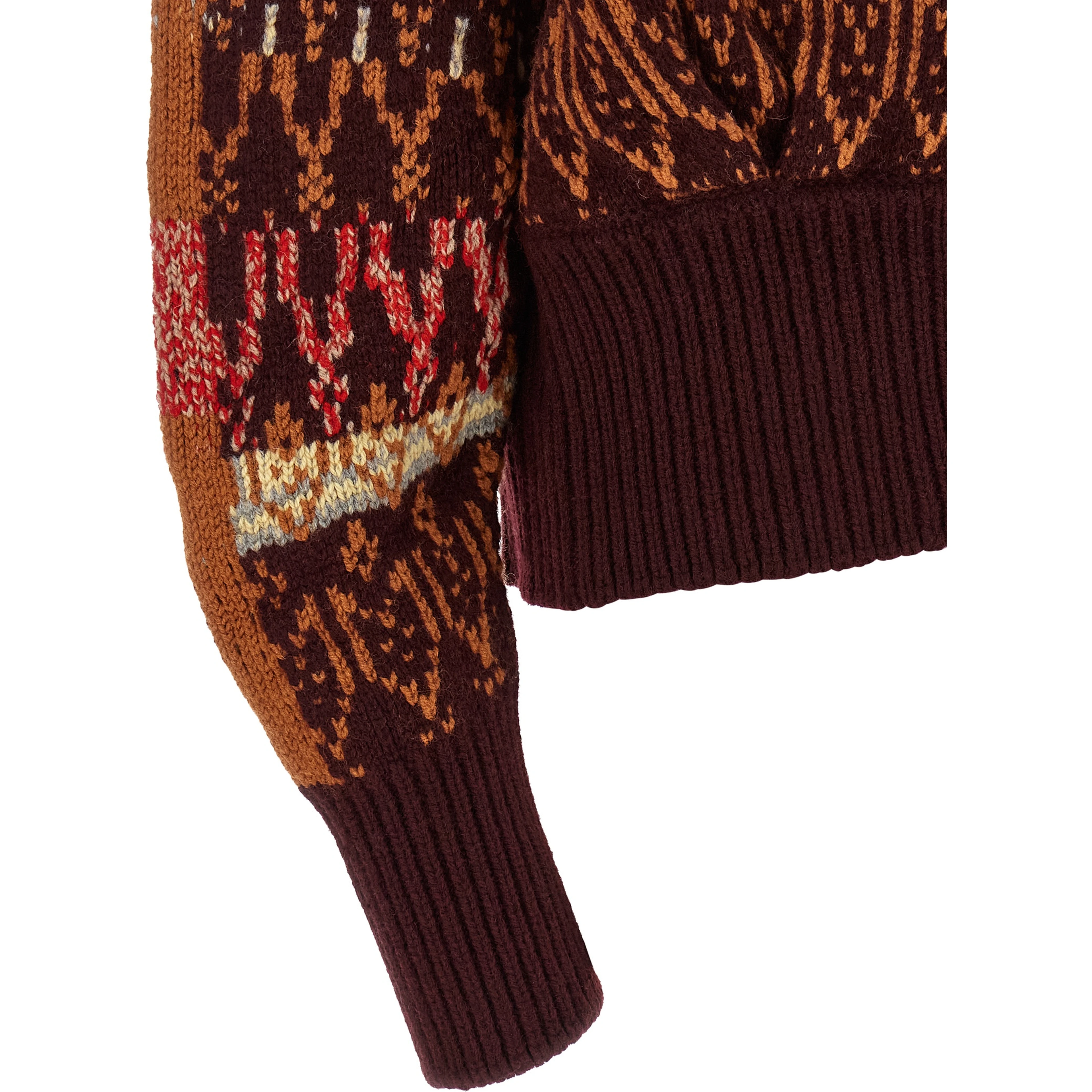 Bordeaux Wool Cardigan