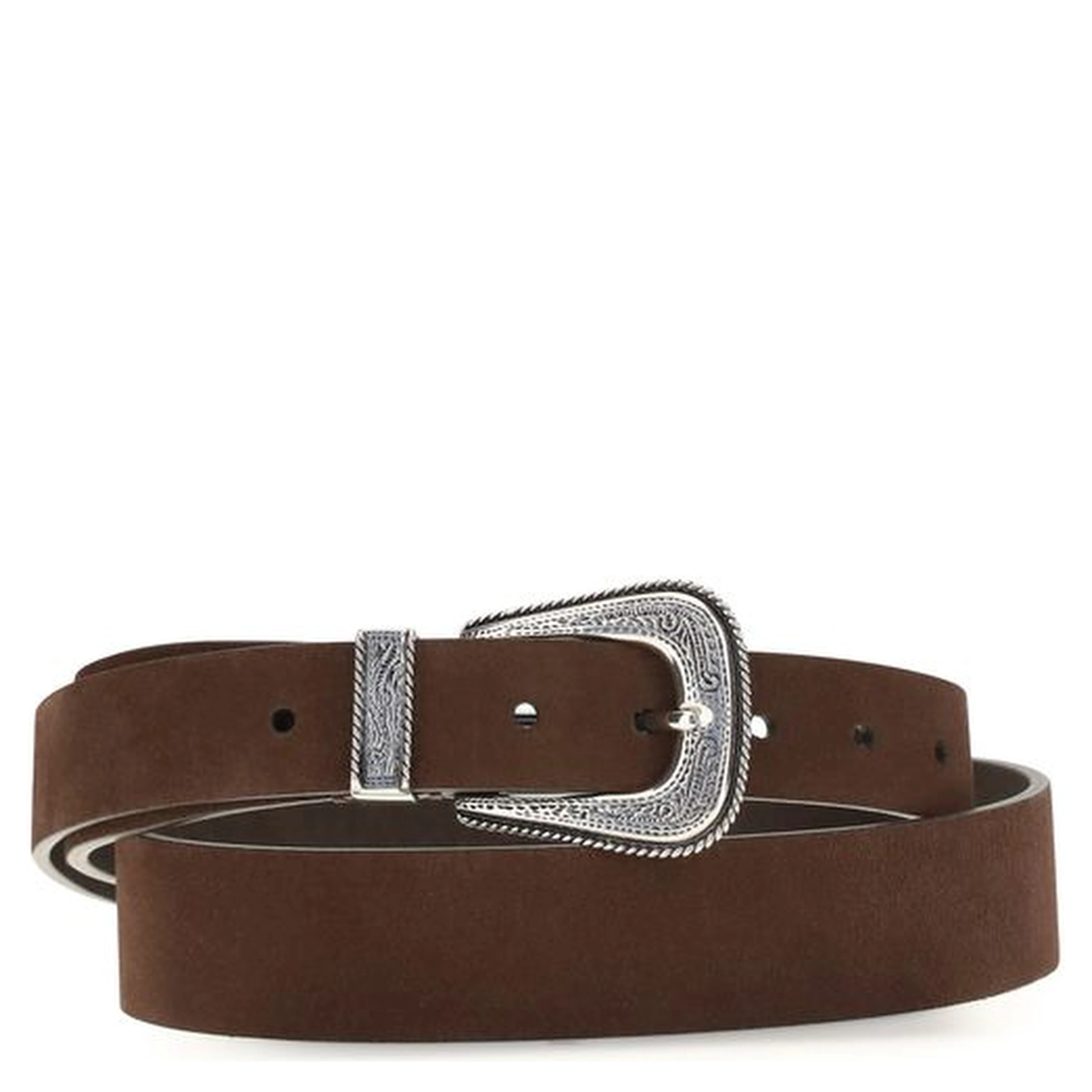 Brown Suede Leather Regular Belt