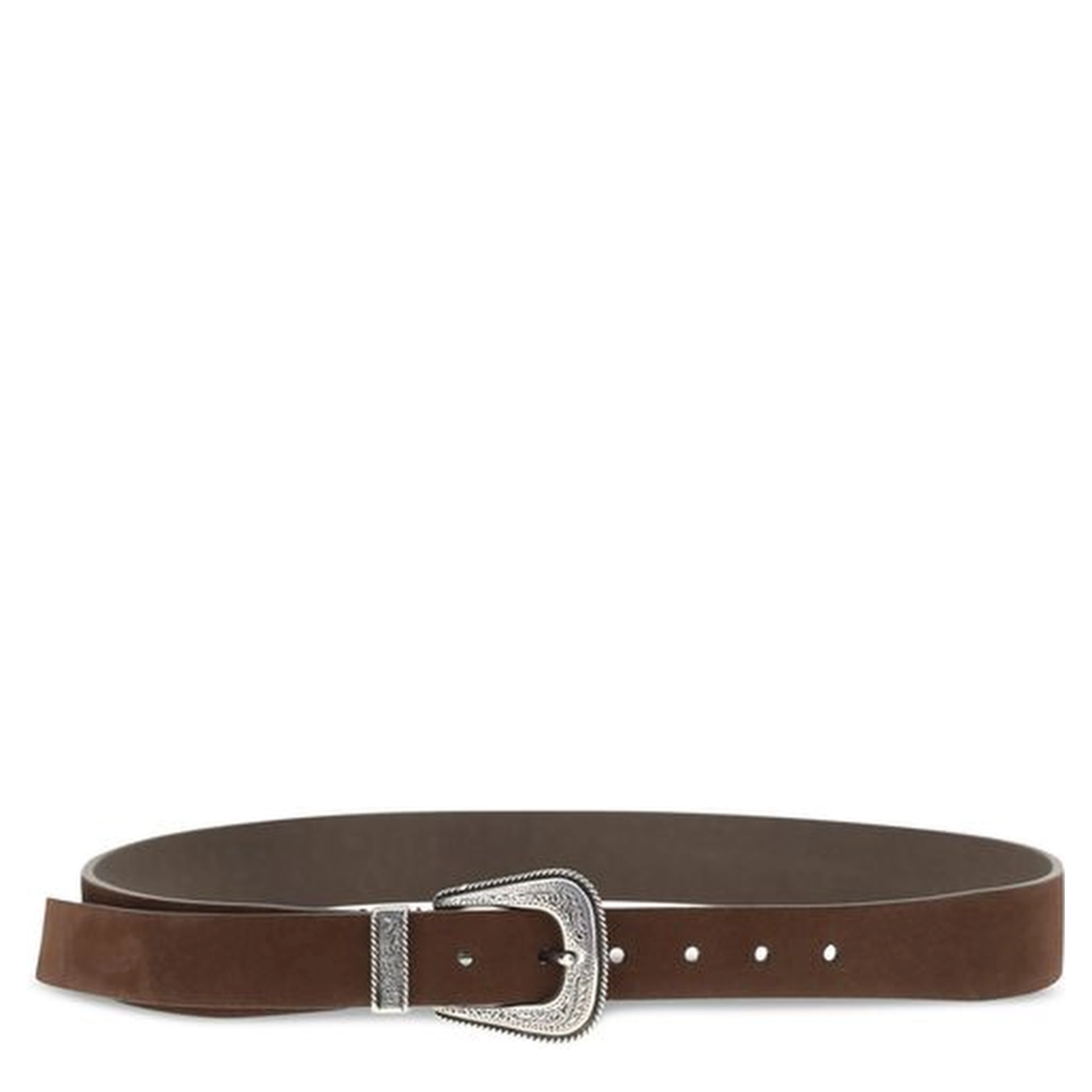 Brown Suede Leather Regular Belt