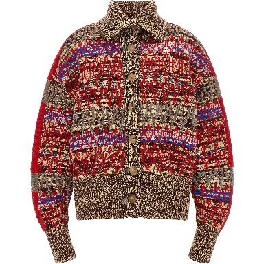 Multicolor Wool Cardigan
