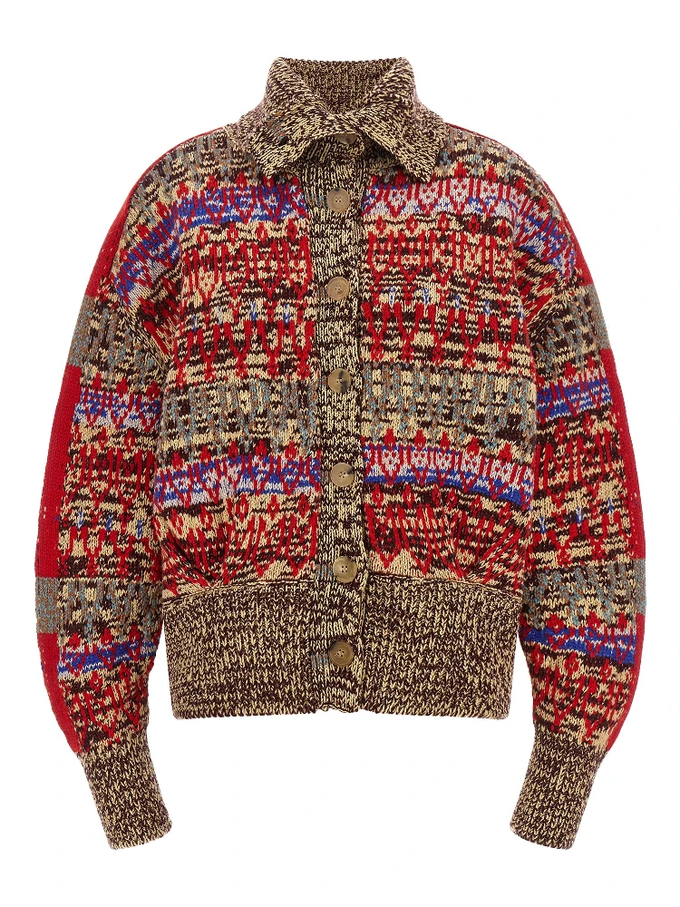 Multicolor Wool Cardigan