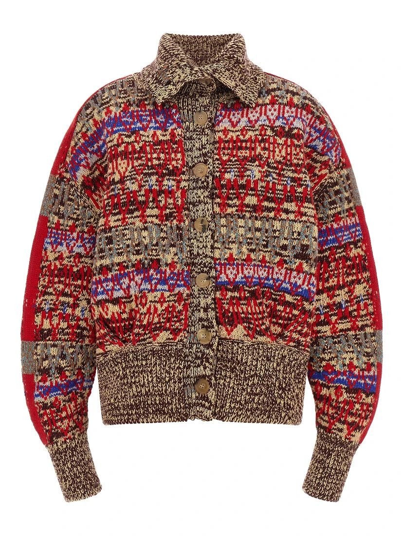 Multicolor Wool Cardigan