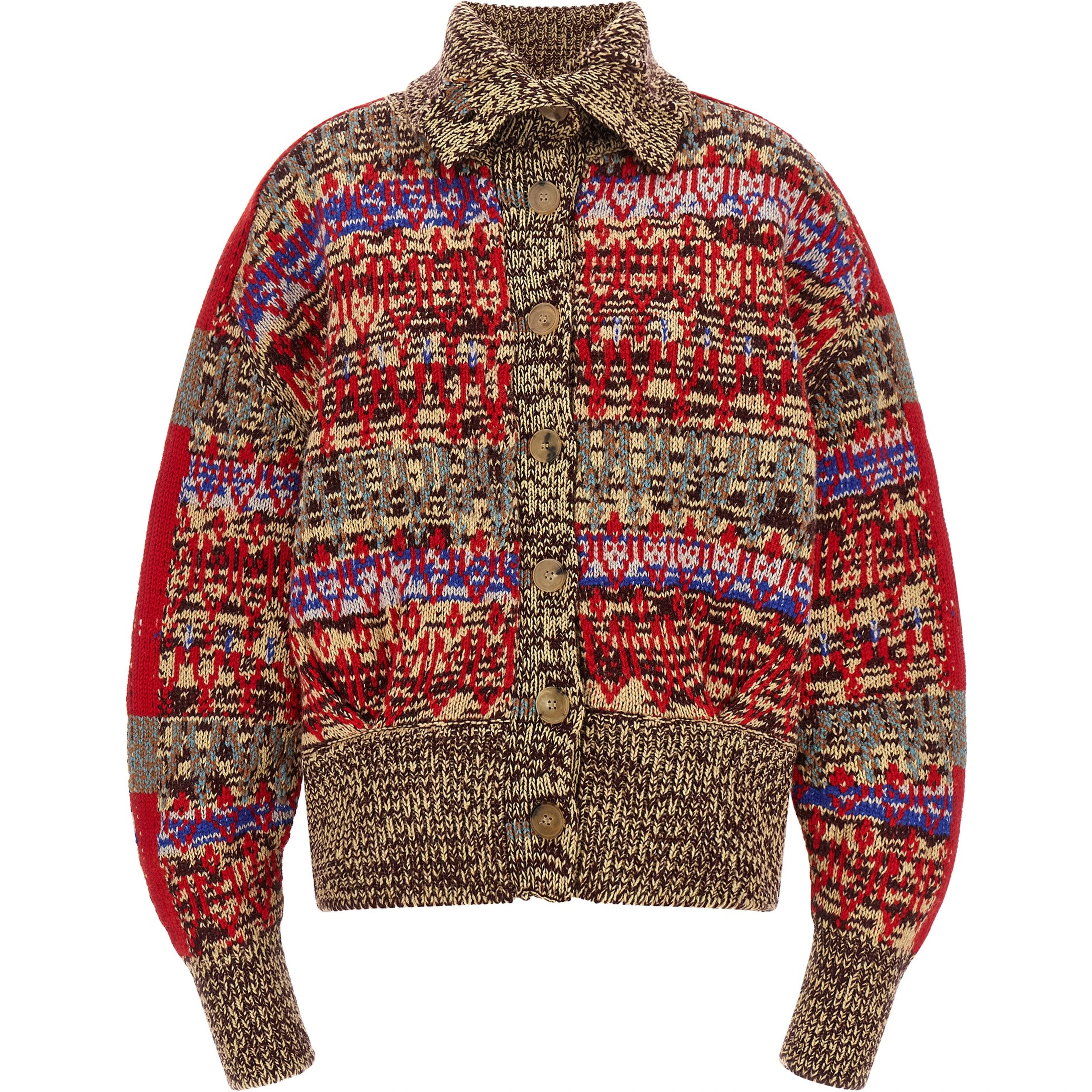 Multicolor Wool Cardigan