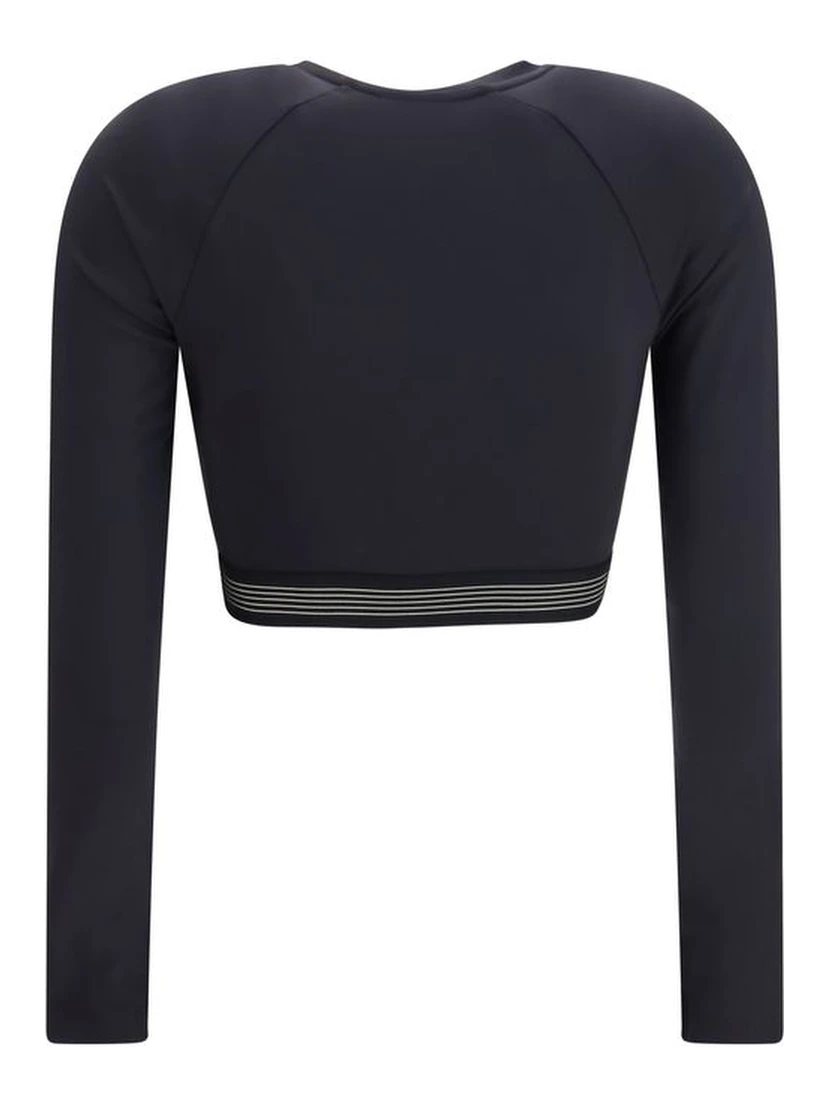 Black Recycled Polyester Sweatshirt