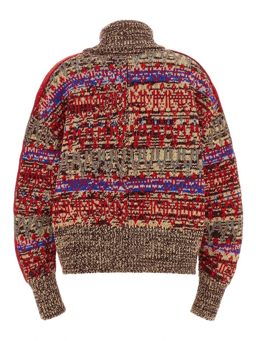 Multicolor Wool Cardigan