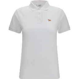 White Cotton Polo Shirt
