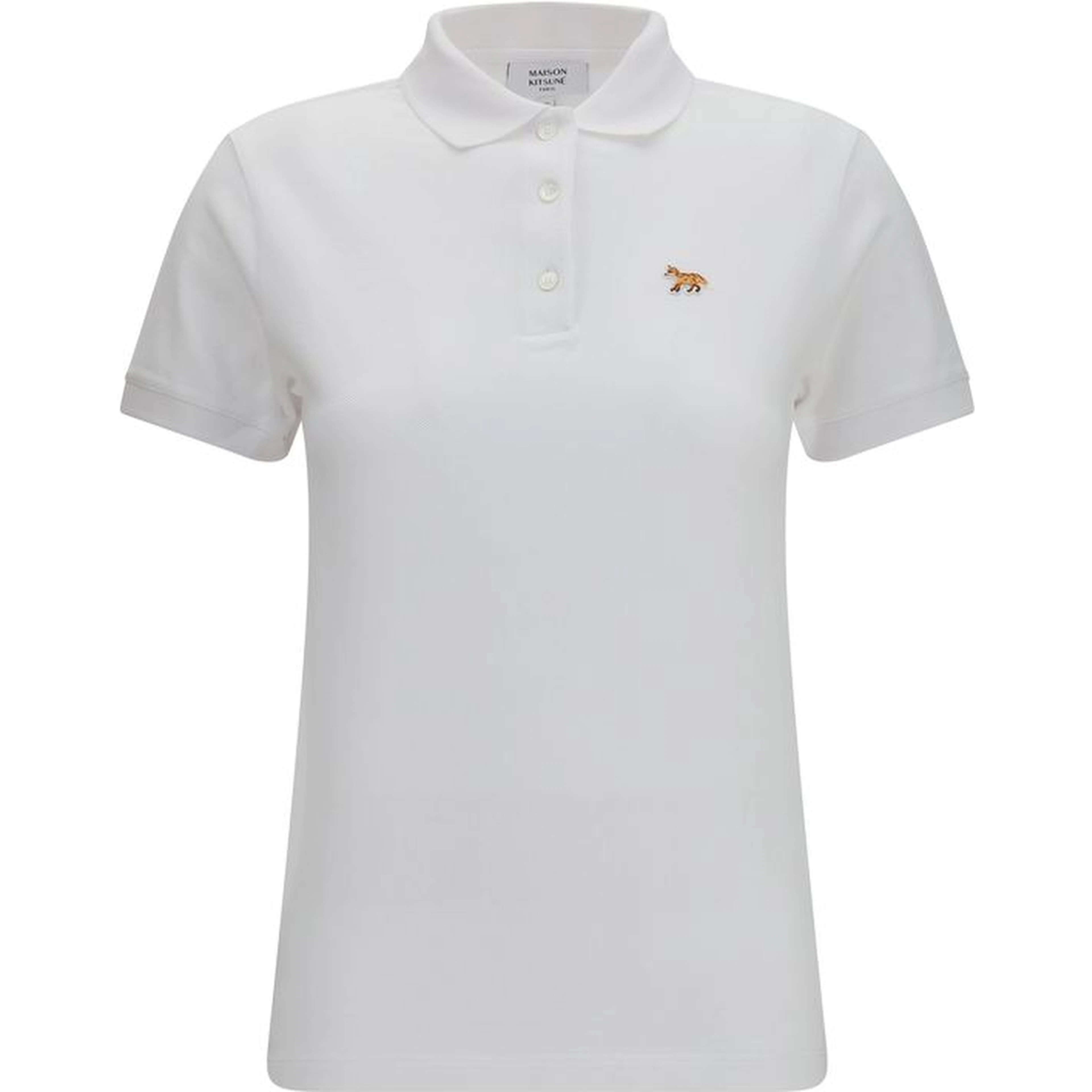 White Cotton Polo Shirt