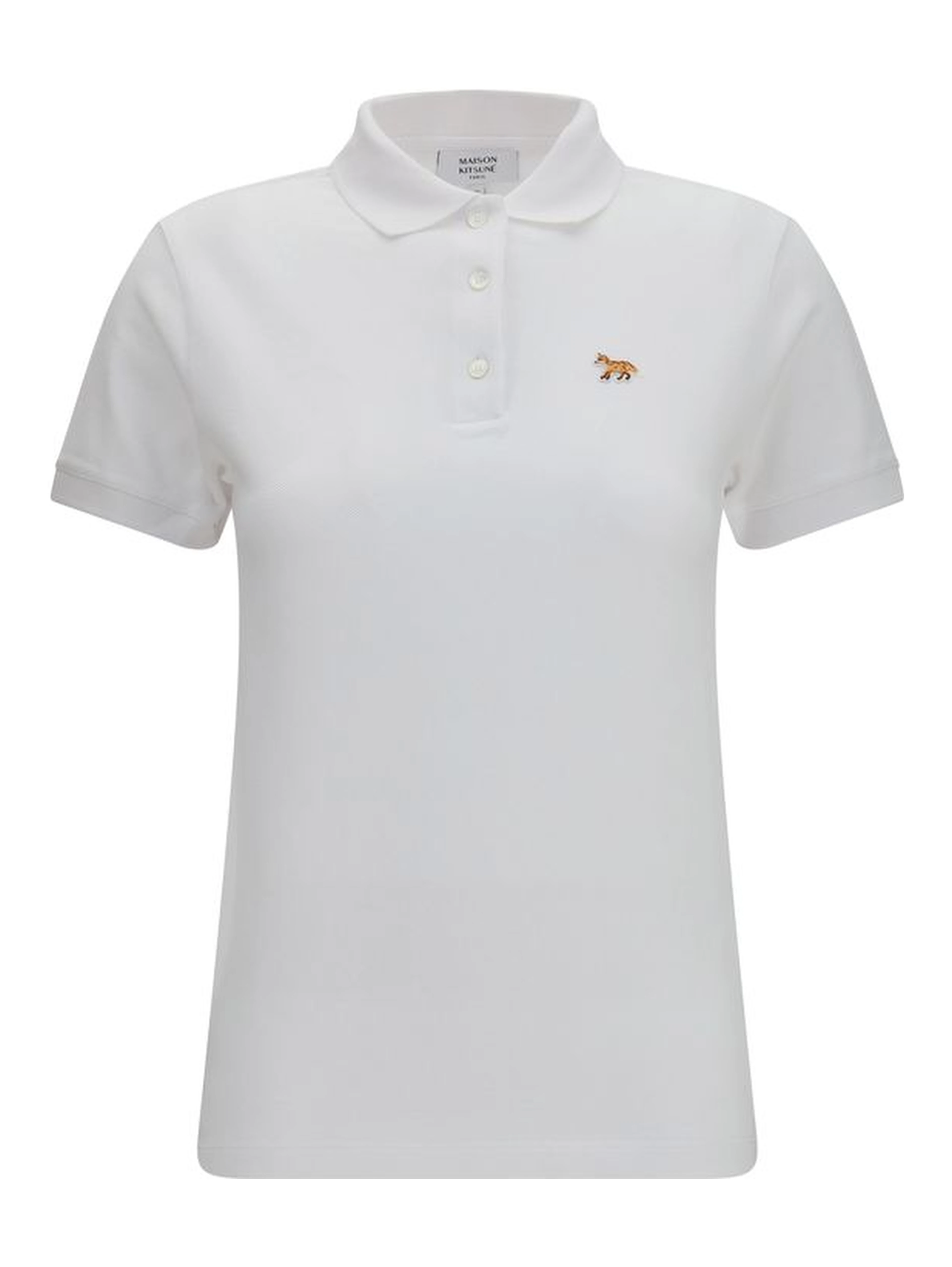 White Cotton Polo Shirt
