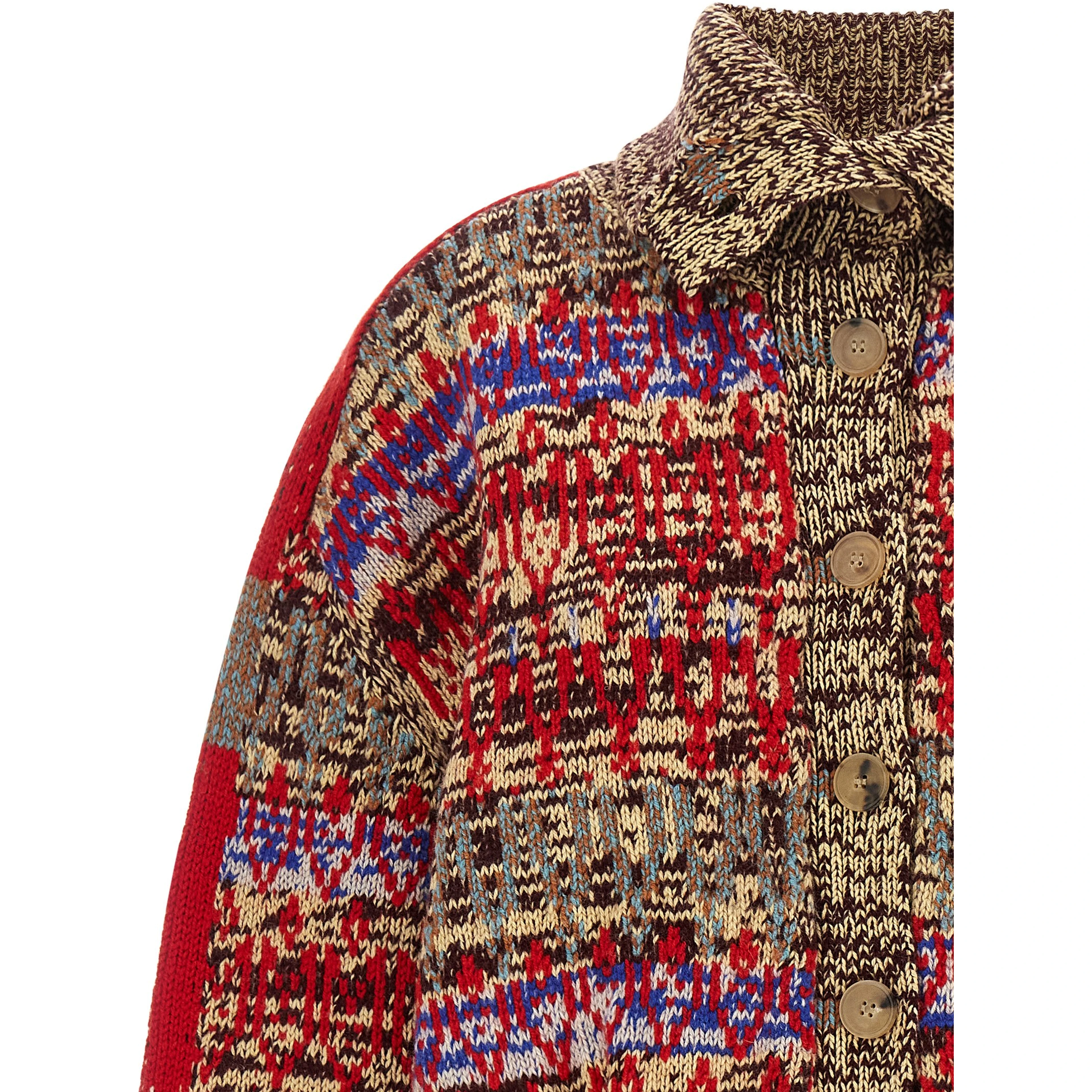 Multicolor Wool Cardigan