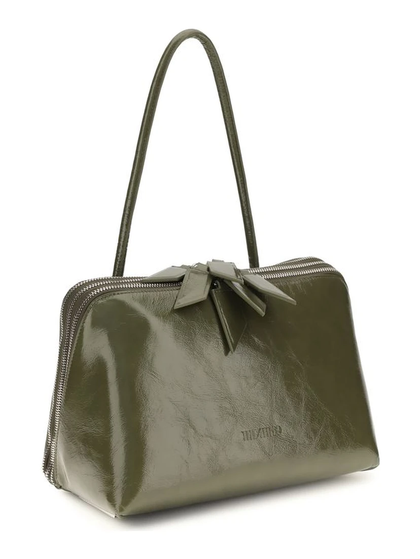 Bicolor Calf Leather Bos Taurus Shoulder Bag