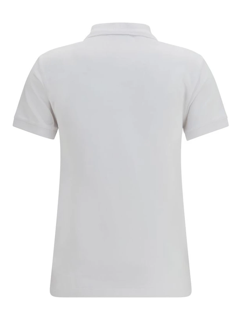 White Cotton Polo Shirt
