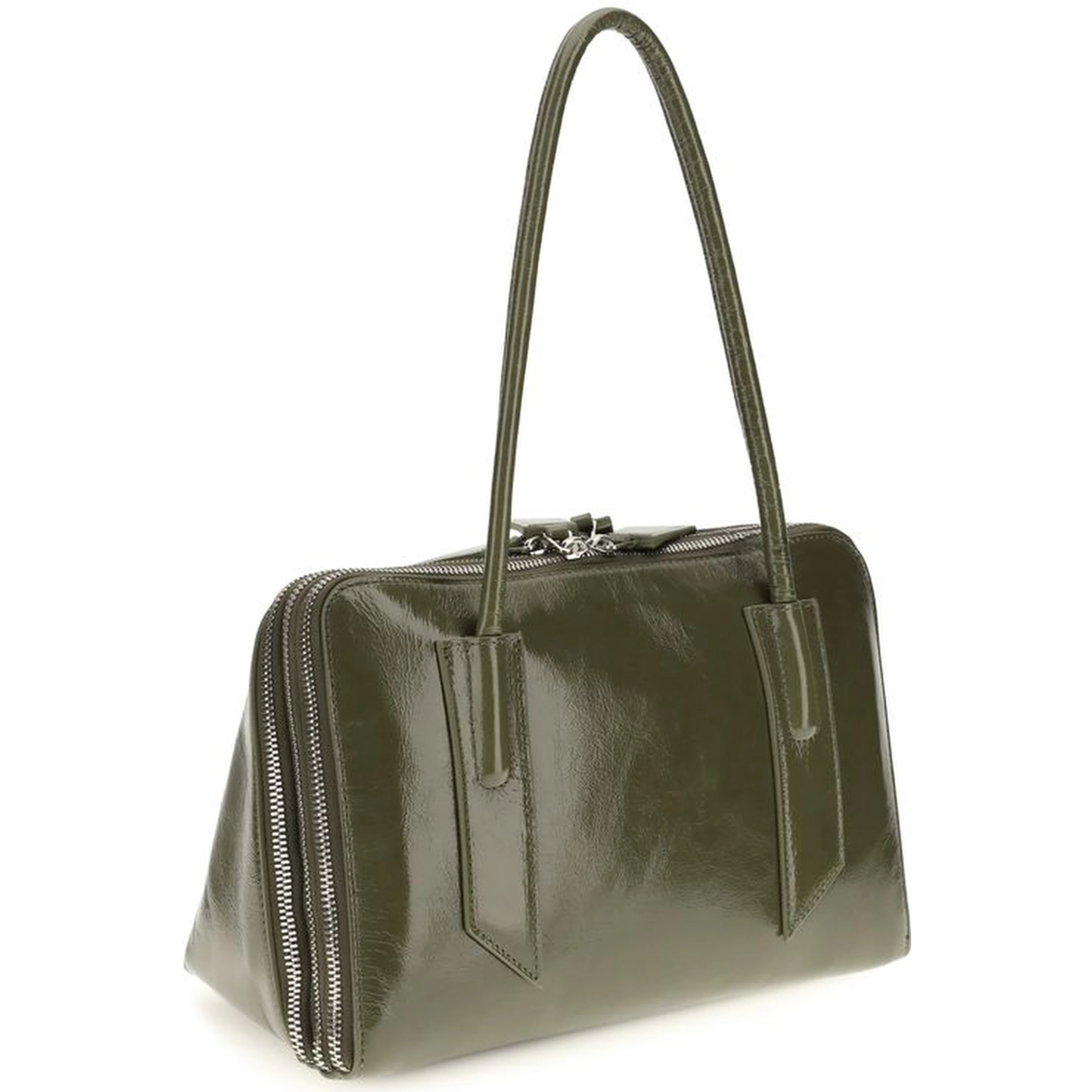 Bicolor Calf Leather Bos Taurus Shoulder Bag