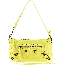 Multicolor Lamb Leather Shoulder Bag