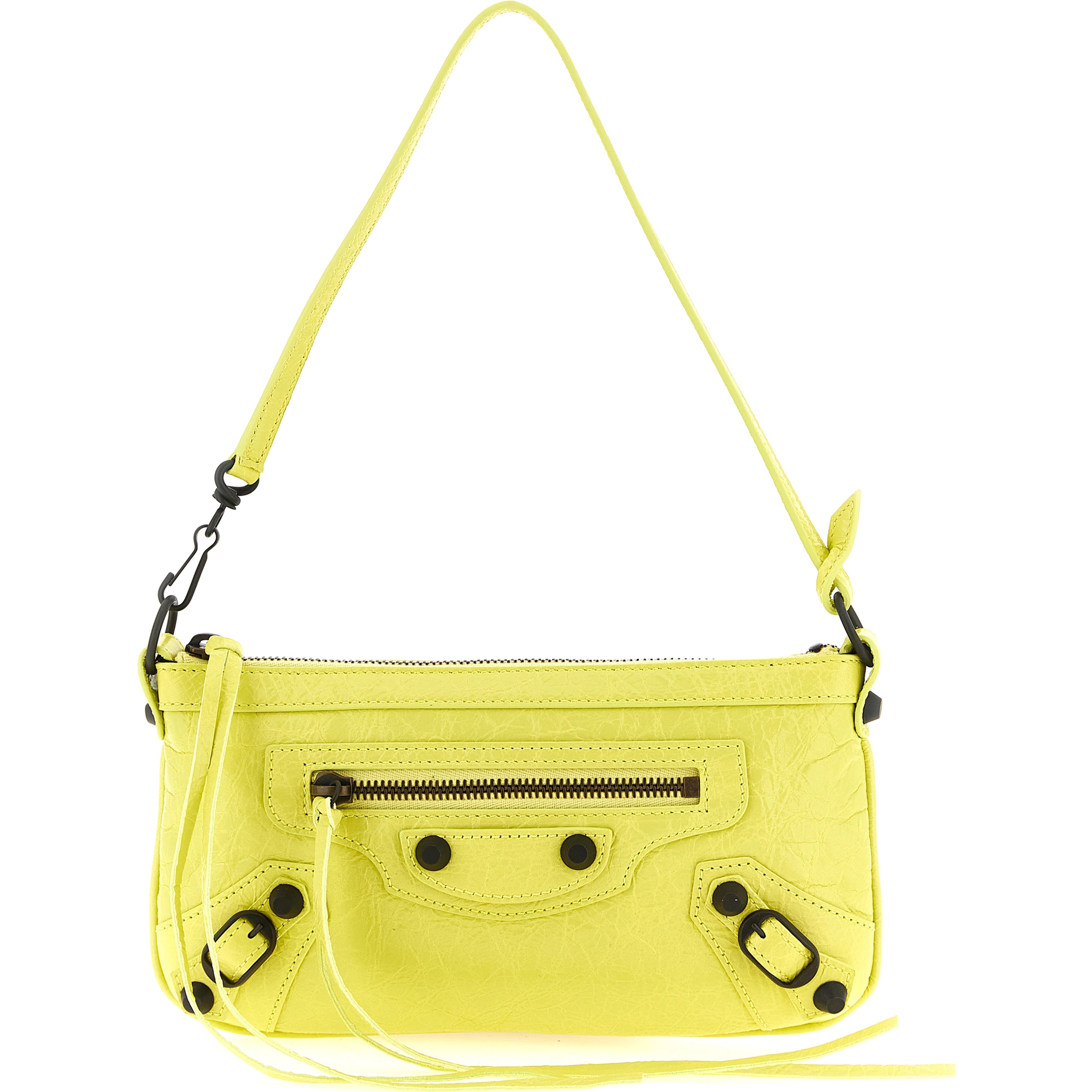 Multicolor Lamb Leather Shoulder Bag