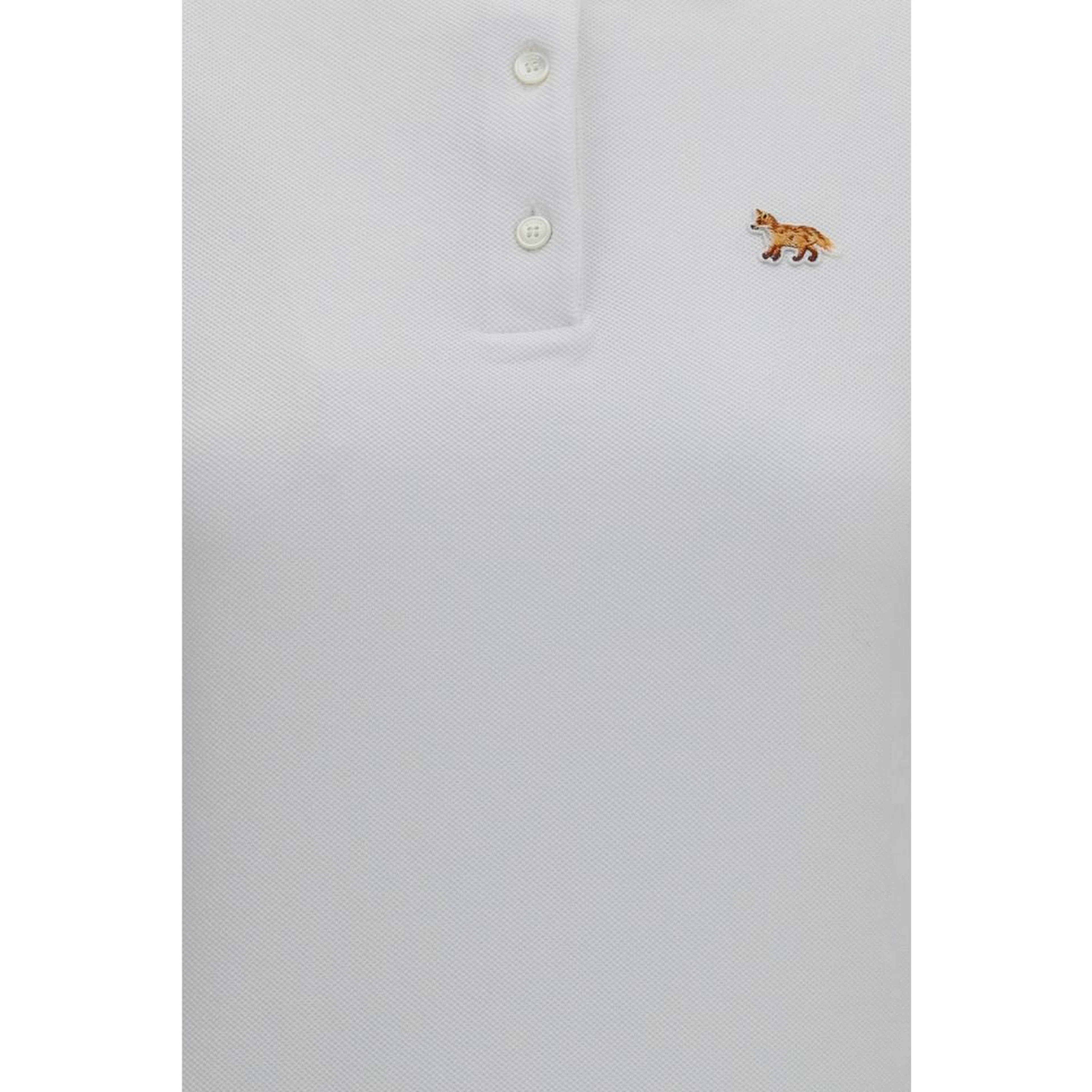 White Cotton Polo Shirt