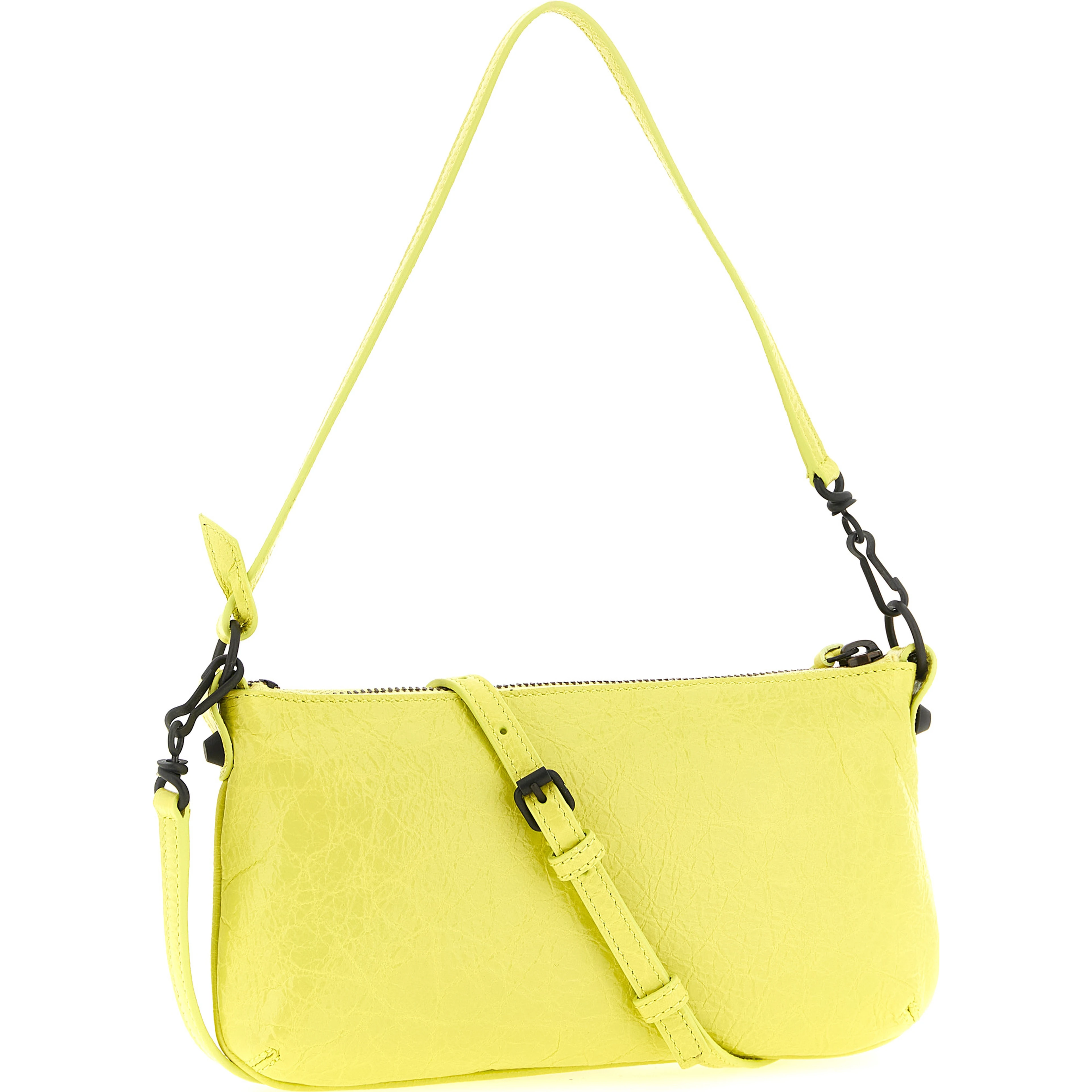 Multicolor Lamb Leather Shoulder Bag
