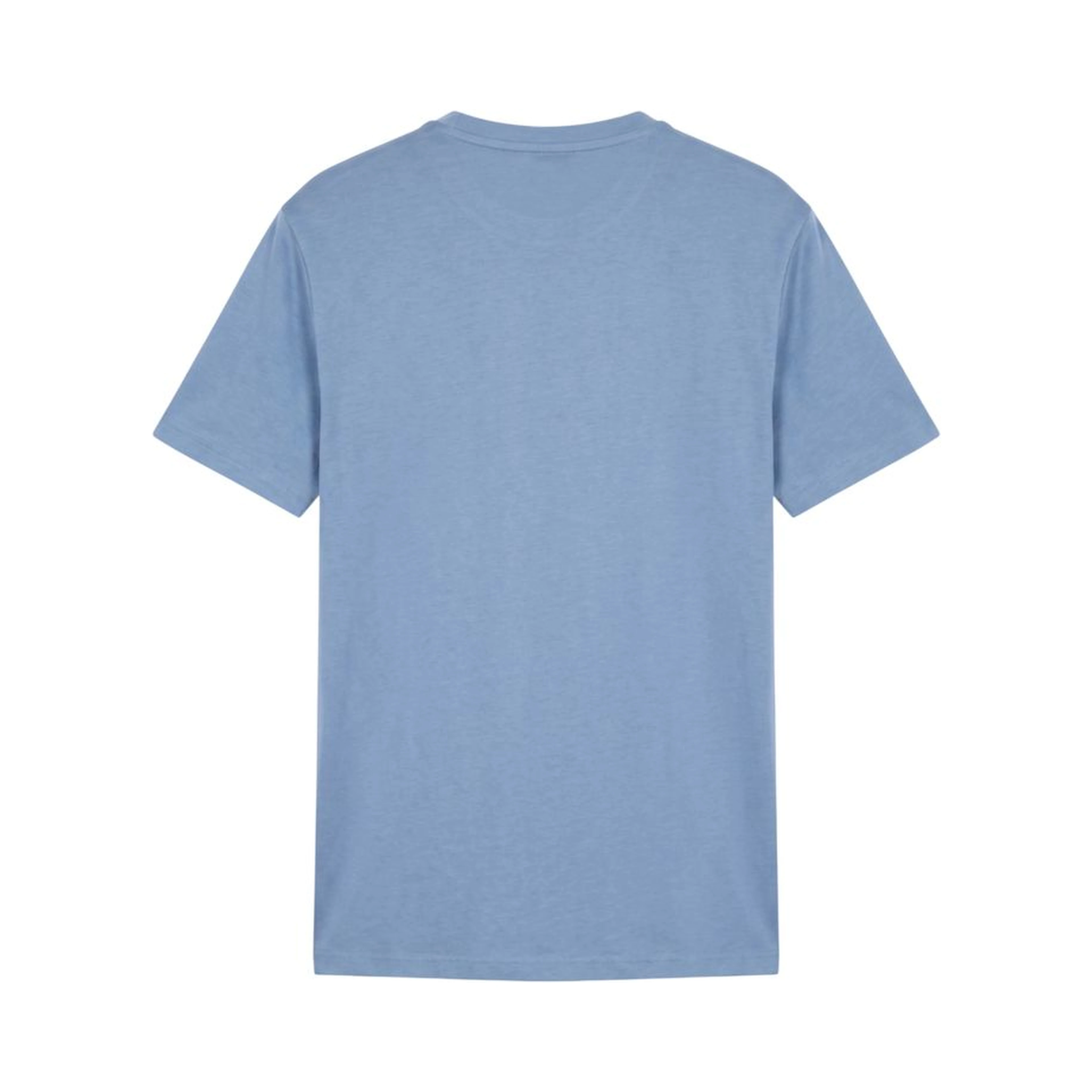 Light Blue Cotton Men T-Shirt