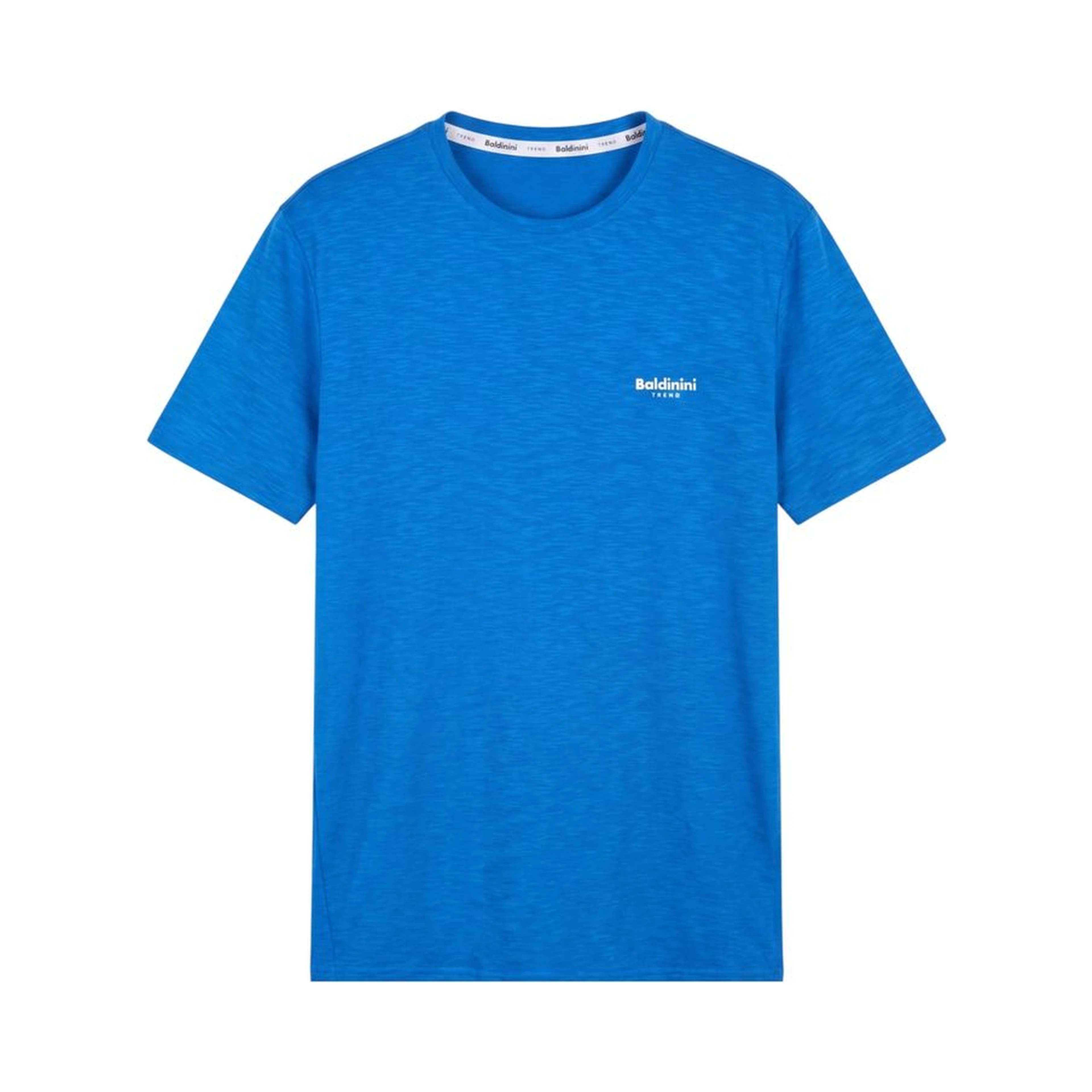 Light Blue Cotton Men T-shirt