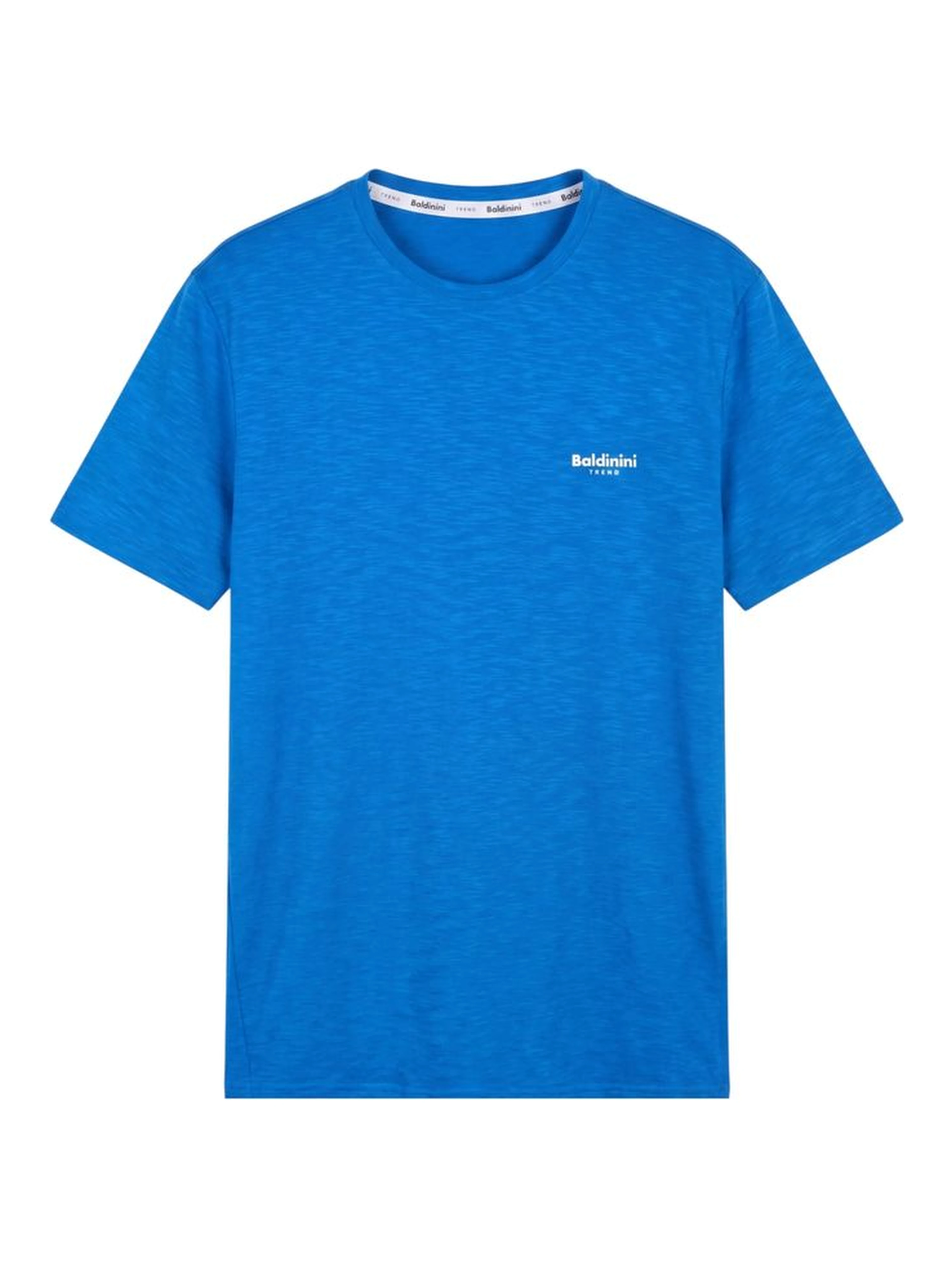 Light Blue Cotton Men T-shirt