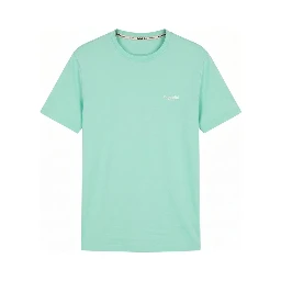 Green Cotton Men T-Shirt