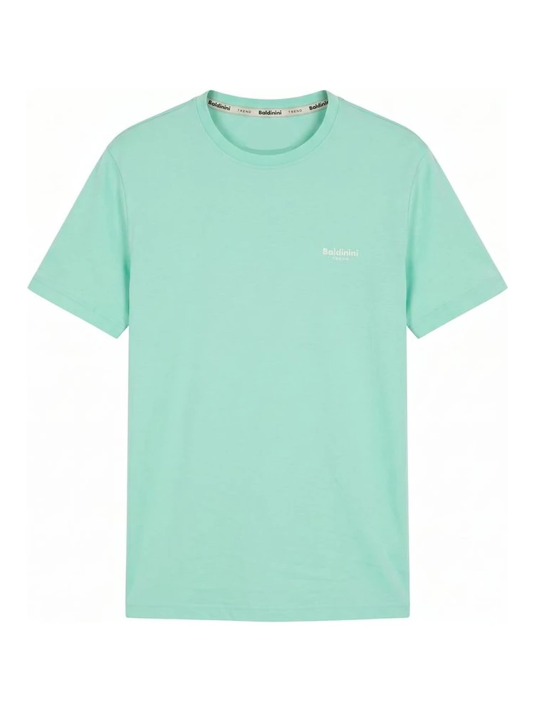 Green Cotton Men T-Shirt