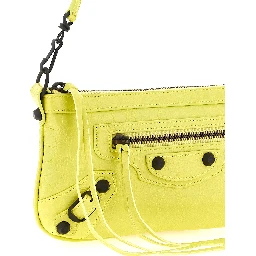 Multicolor Lamb Leather Shoulder Bag