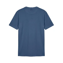 Blue Cotton Men T-shirt