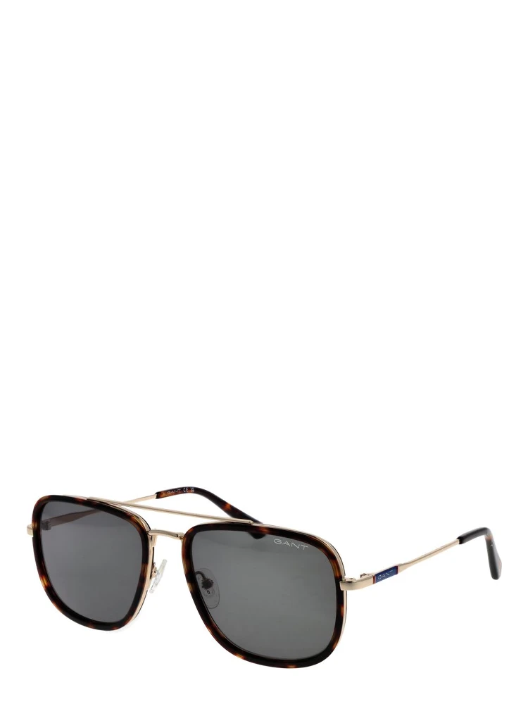 Brown Metal Sunglasses