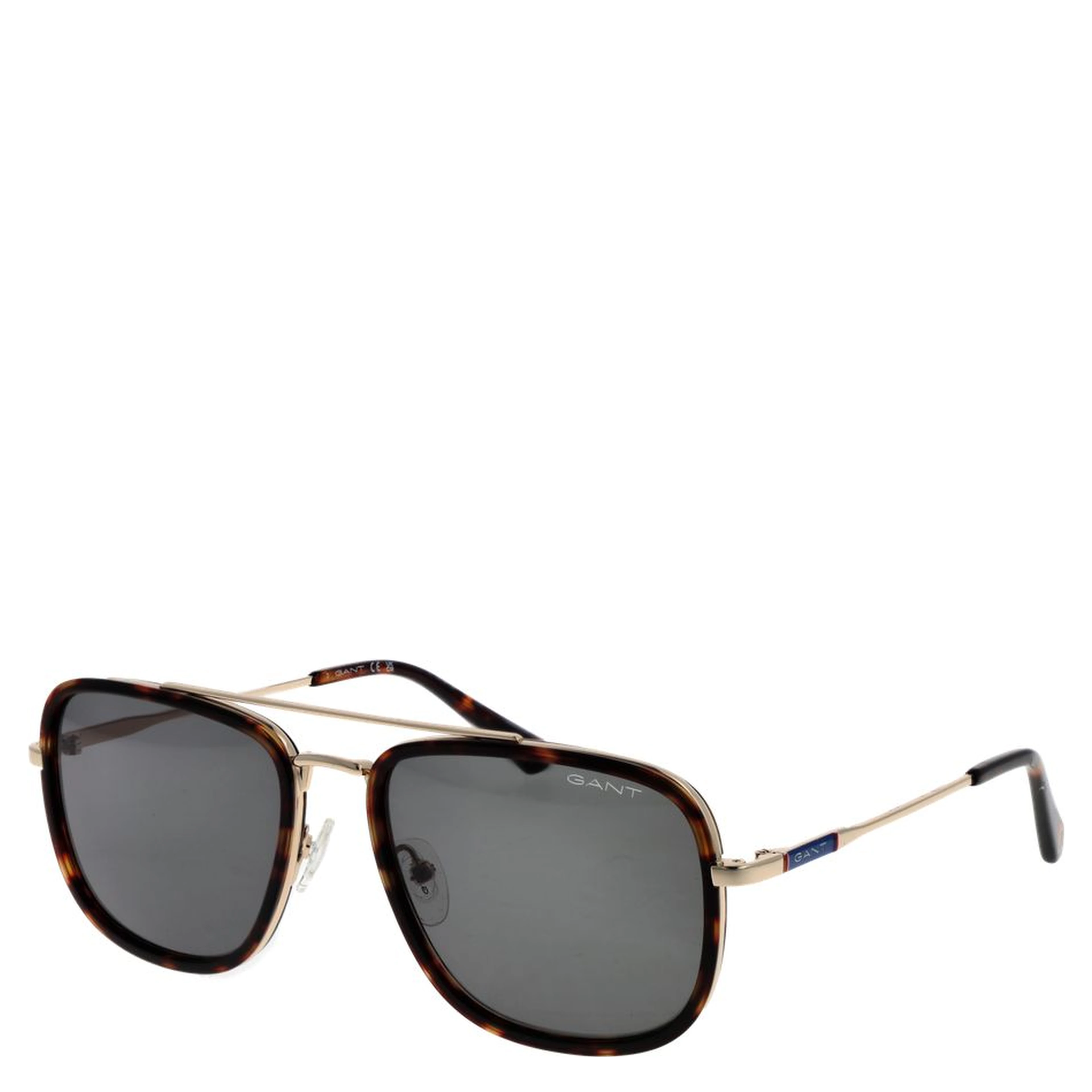 Brown Metal Sunglasses